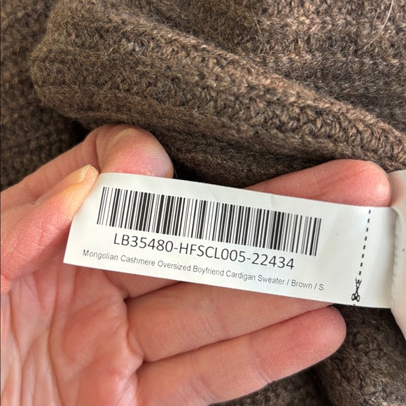 NWT Quince Mongolian Cashmere Fisherman Boxy Cardigan Sweater Small - Picture 15 of 16